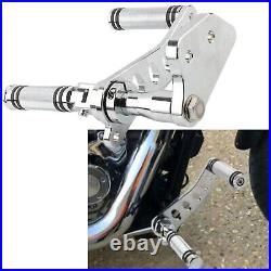 03012-0001C Chrome Forward Controls Foot Pegs For Harley 2000-12 DYNA Low Rider