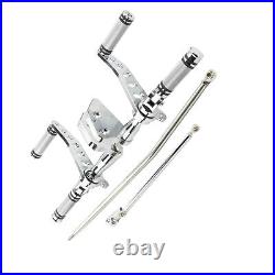 03012-0001C Chrome Forward Controls Foot Pegs For Harley 2000-12 DYNA Low Rider