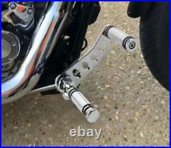 03012-0001C Chrome Forward Controls Foot Pegs For Harley 2000-12 DYNA Low Rider