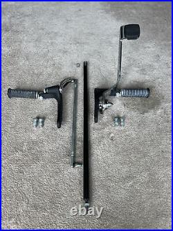 1993 -2002 Harley Davidson Dyna Oem Wrinkle Black And Chrome Forward Controls