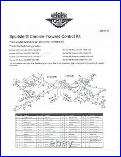 360 Twin Chrome Forward Control Kit Harley Davidson Sportster 1991-2003