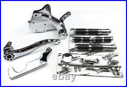 Accutronix Diamond Chrome Forward Controls for'97-'08 Harley FLH (FC205-SIC)