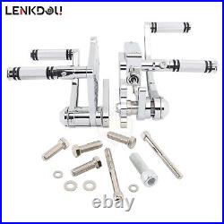 Aluminum Forward Control Foot Pegs Kit For Harley Softail Deuce Fat Boy Breakout