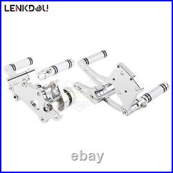 Aluminum Forward Control Foot Pegs Kit For Harley Softail Deuce Fat Boy Breakout