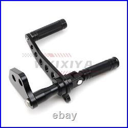 Billet Forward Control Foot Pegs For Super Glide FXD 2000-17 Black / Chrome CNC