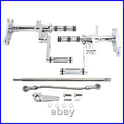 Billet Forward Controls Chrome Kit For Harley 86-03 Sportster XL883 1100 XL1200