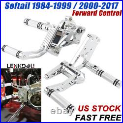 CNC Alloy Forward Control Kit For Harley Softail 00-17 Heritage Fatboy Slim FXST