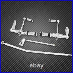 CNC Chrome Forward Controls Foot Pegs Fit For Harley Dyna Low Rider 2006-2017