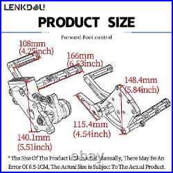 CNC Cut Foot Peg Forward Controls Kit For Harley Softail Fat Boy Lo Breakout FXS