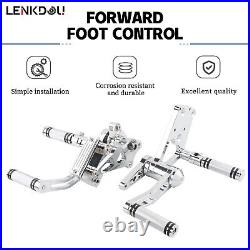 CNC Forward Control Foot Pegs Kit For Harley Softail Fat Boy Breakout 2000-2017