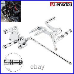 CNC Forward Control Kit & Foot Pegs For Harley Softail Standard FXST FXLR 18-23