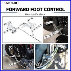 CNC Forward Control Kit & Foot Pegs For Harley Softail Standard FXST FXLR 18-23