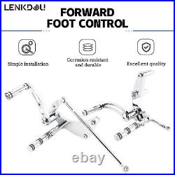 CNC Forward Control Kit & Foot Pegs For Harley Softail Standard FXST FXLR 18-23