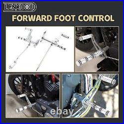 CNC Forward Controls Foot Pegs Kit For Harley Sportster XL 883 XL 1200 1986-2003