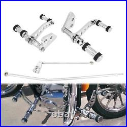 Chrome Aluminum Forward Controls Fit For Harley Dyna Low Rider Street Bob FXD