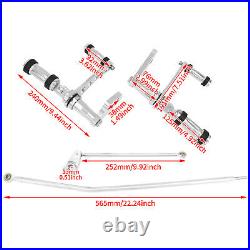 Chrome Aluminum Forward Controls Fit For Harley Dyna Low Rider Street Bob FXD