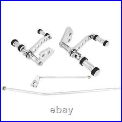 Chrome Aluminum Forward Controls Fit For Harley Dyna Low Rider Street Bob FXD