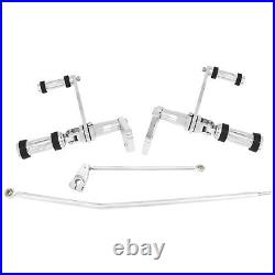 Chrome Aluminum Forward Controls Fit For Harley Dyna Low Rider Street Bob FXD