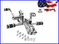 Chrome Billet Forward Control Kit+2 V-TWIN 22-0755 1986-1999 Harley Softail