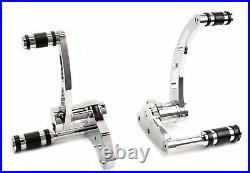 Chrome Billet Forward Controls Pegs Rods 1987-1999 Harley Evo Evolution Softail