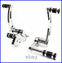 Chrome Billet Forward Controls Pegs Rods 1987-1999 Harley Evo Evolution Softail