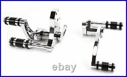 Chrome Billet Forward Controls Pegs Rods 1987-1999 Harley Evo Evolution Softail