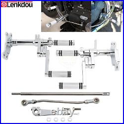 Chrome Foot Pegs For Harley Sportster XLH883 1200 1986-2003 Forward Controls Kit