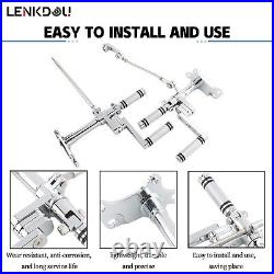 Chrome Foot Pegs For Harley Sportster XLH883 1200 1986-2003 Forward Controls Kit