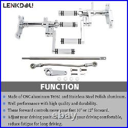 Chrome Foot Pegs For Harley Sportster XLH883 1200 1986-2003 Forward Controls Kit