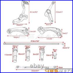 Chrome Foot Pegs Forward Control Kit for Harley Sportster XL 883 1200 2014-2021