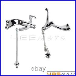 Chrome Foot Pegs Forward Control Kit for Harley Sportster XL 883 1200 2014-2021