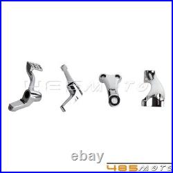 Chrome Foot Pegs Forward Control Kit for Harley Sportster XL 883 1200 2014-2021