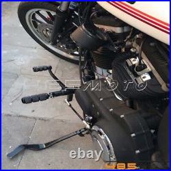 Chrome Foot Pegs Forward Control Kit for Harley Sportster XL 883 1200 2014-2021