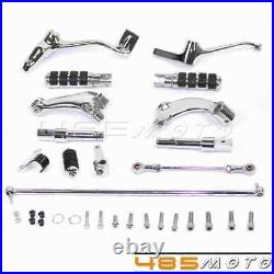 Chrome Footpeg Forward Controls Control Kit For 2004-2008 Sportster 883 XL883