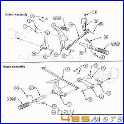 Chrome Footpeg Forward Controls Control Kit For 2004-2008 Sportster 883 XL883