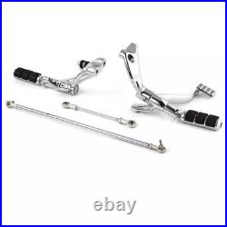 Chrome Footpegs Footrest Forward Controls Pegs Levers For 04 13 Sportster 1200