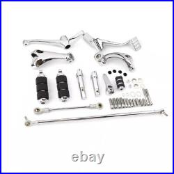 Chrome Footpegs Footrest Forward Controls Pegs Levers For 04 13 Sportster 1200