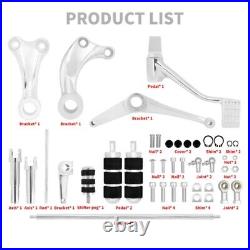 Chrome Footpegs Footrest Forward Controls Pegs Levers For 04 13 Sportster 1200