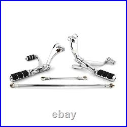 Chrome Footpegs Footrest Forward Controls Pegs Levers For 04 13 Sportster 1200