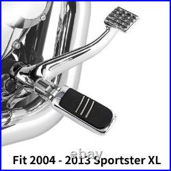 Chrome Footpegs Footrest Forward Controls Pegs Levers For 04 13 Sportster 1200