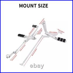 Chrome Footpegs Footrest Forward Controls Pegs Levers For 04 13 Sportster 1200