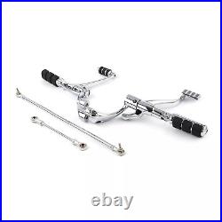 Chrome Footpegs Footrest Forward Controls Pegs Levers For 04 13 Sportster 1200