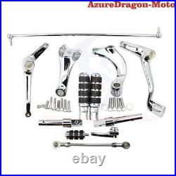 Chrome Footpegs Forward Control Kit For Harley Sportster XL1200 48 Iron 2004-13