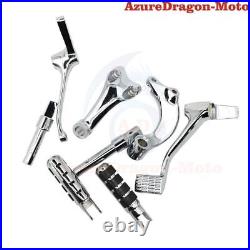 Chrome Footpegs Forward Control Kit For Harley Sportster XL1200 48 Iron 2004-13