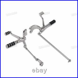 Chrome Forward Control Complete Peg Lever For Harley Sportster XL 883 1200 04-13