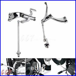 Chrome Forward Control Foot Pegs Kit For Harley Iron 883 XL883N Sportster 1200