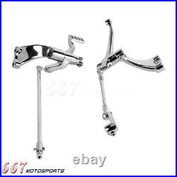 Chrome Forward Control Foot Pegs Kit For Harley Iron 883 XL883N Sportster 1200