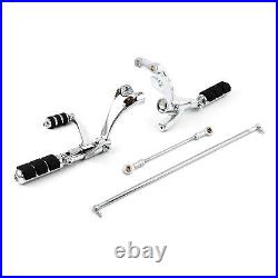 Chrome Forward Control Foot Pegs Levers Linkages Fit For Harley Sportster 04-13