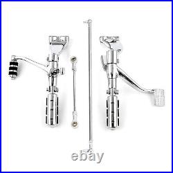 Chrome Forward Control Foot Pegs Levers Linkages Fit For Harley Sportster 04-13