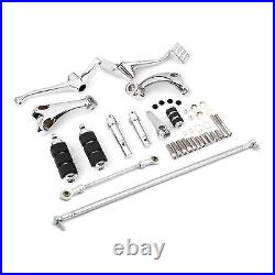 Chrome Forward Control Foot Pegs Levers Linkages Fit For Harley Sportster 04-13